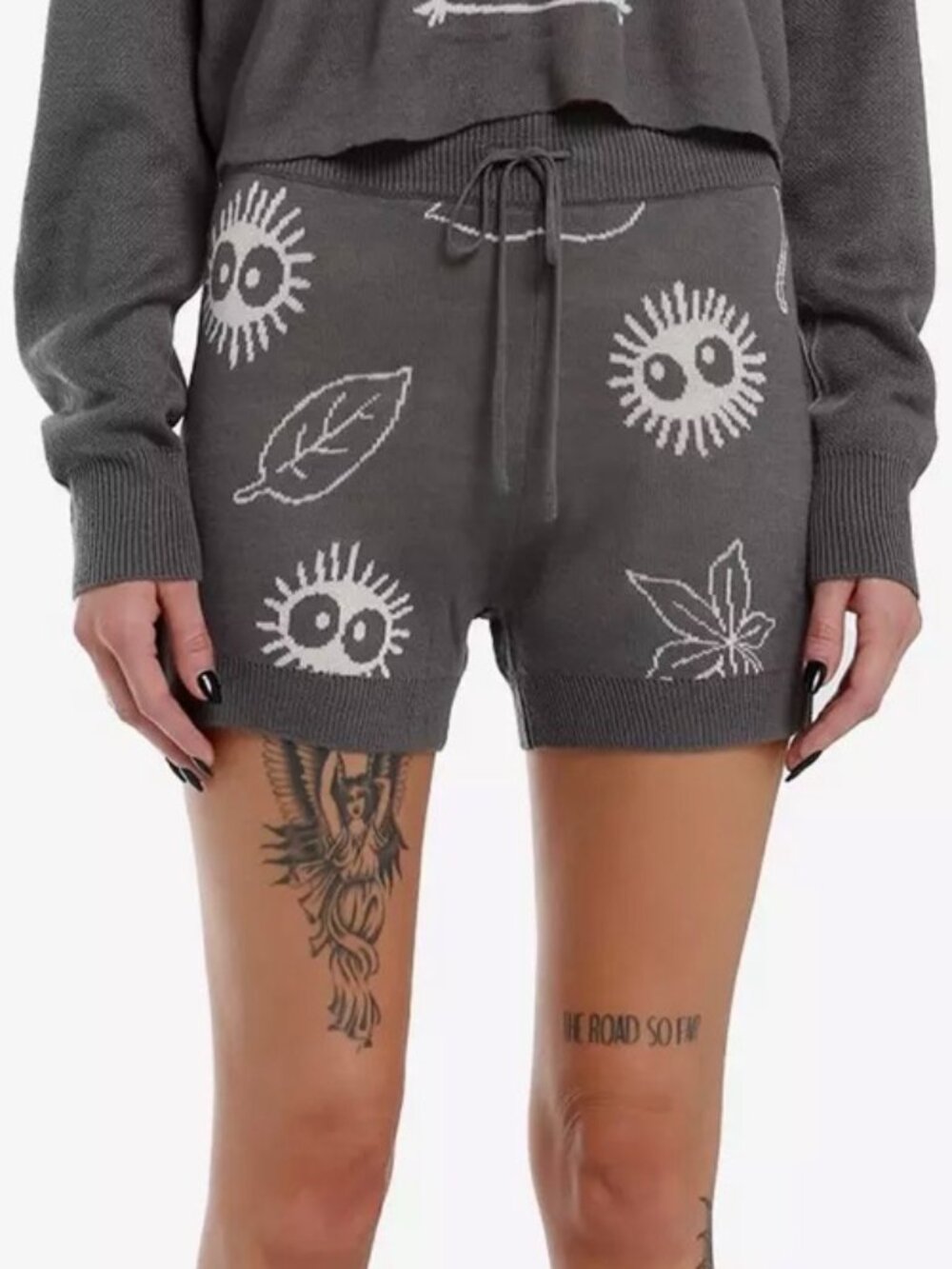 Hot Topic Lounge Shorts XL Gray Her Universe Studio Ghibli My Neighbor Totoro